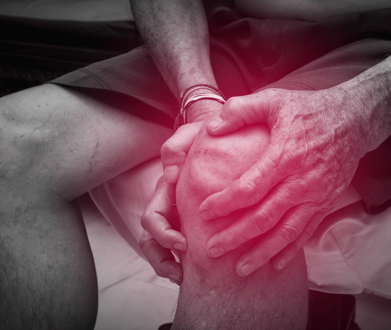 Fysiotherapie bij een knie die op slot zit